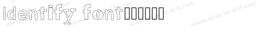 ldentify font字体转换